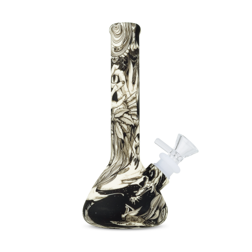 Silicon Bong – Mystical Design | Black & White Magic